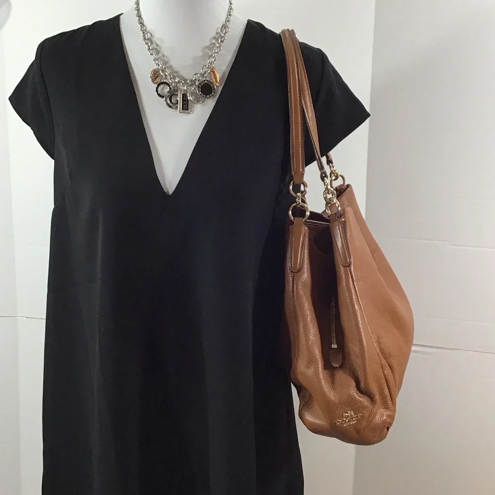 Coach Madison Phoebe cognac shoulder bag